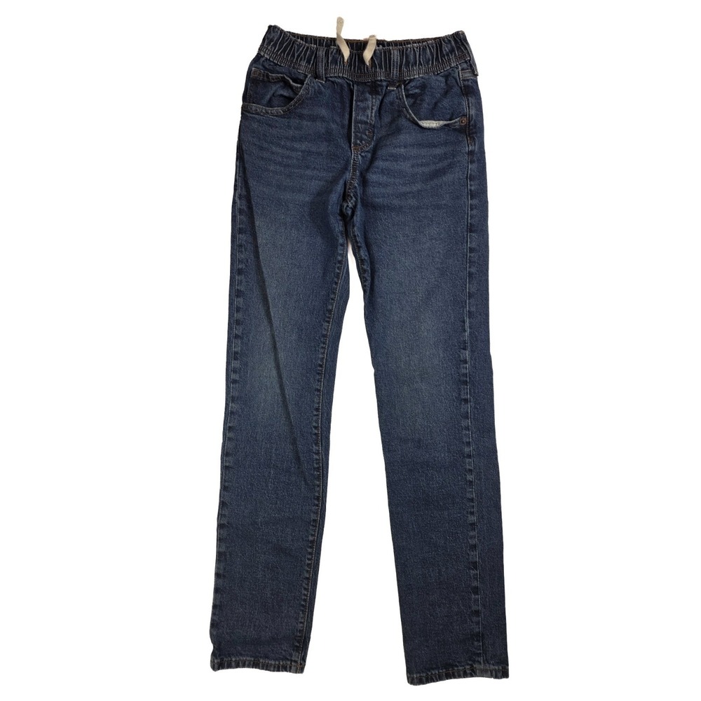 Gap Demin Blue Jeans Slim Elastic Stretch Pull On Pants Boy's Size 2XL (14/16)